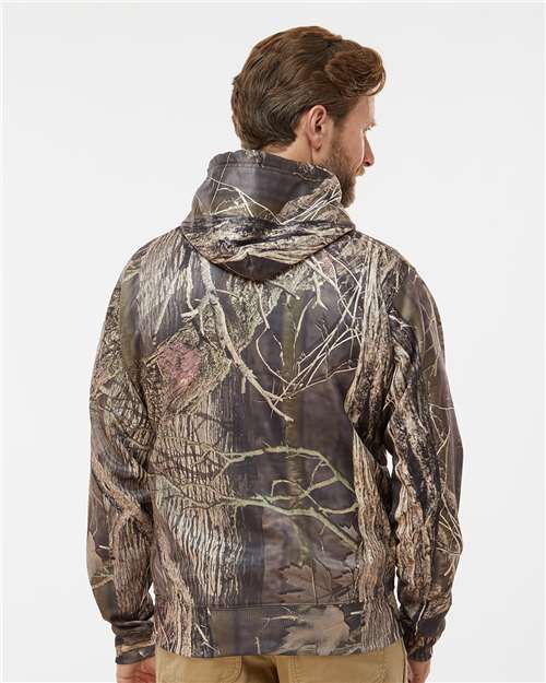 Outdoor Camo Polyester Tailgate Hooded Sweatshirt - 8615