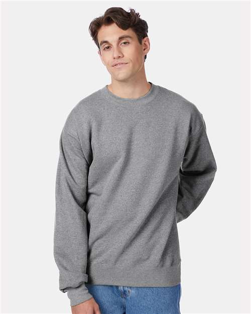 Oxford Grey Ultimate Cotton® Crewneck Sweatshirt - F260