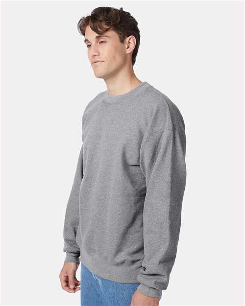 Oxford Grey Ultimate Cotton® Crewneck Sweatshirt - F260