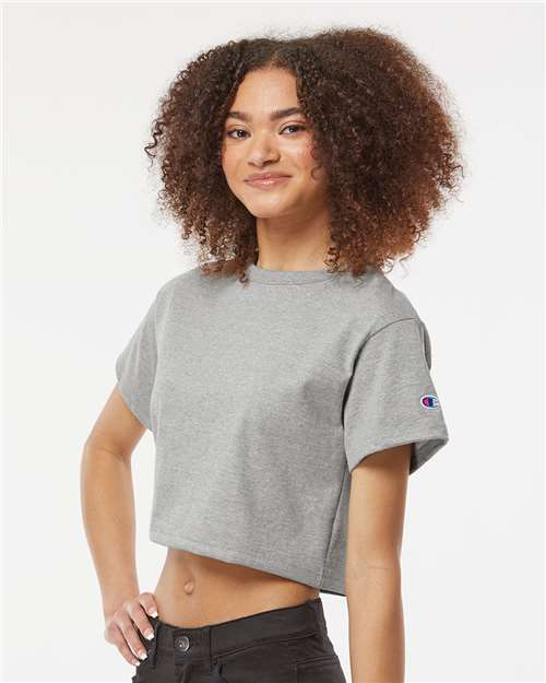 Oxford Grey Women's Heritage Jersey Crop T-Shirt - T453W