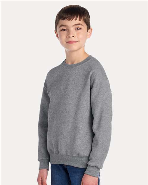 Oxford NuBlend® Youth Crewneck Sweatshirt - 562BR