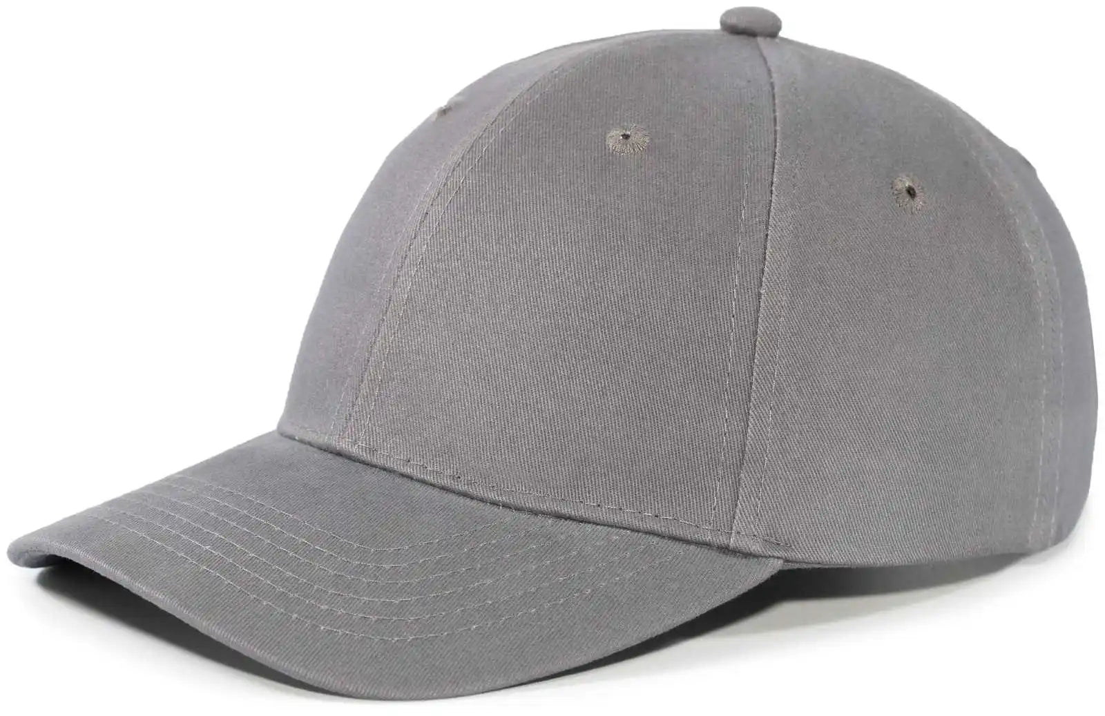 Pacific Headwear 101c Brushed Cotton Hook-and-loop Cap - Graphite - Dark Gray / 7’’ - 7 7/8’’