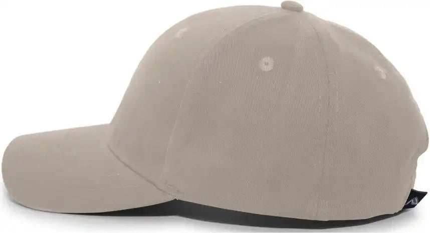 Pacific Headwear 101c Brushed Cotton Hook-and-loop Cap - Khaki - 7’’ - 7 7/8’’