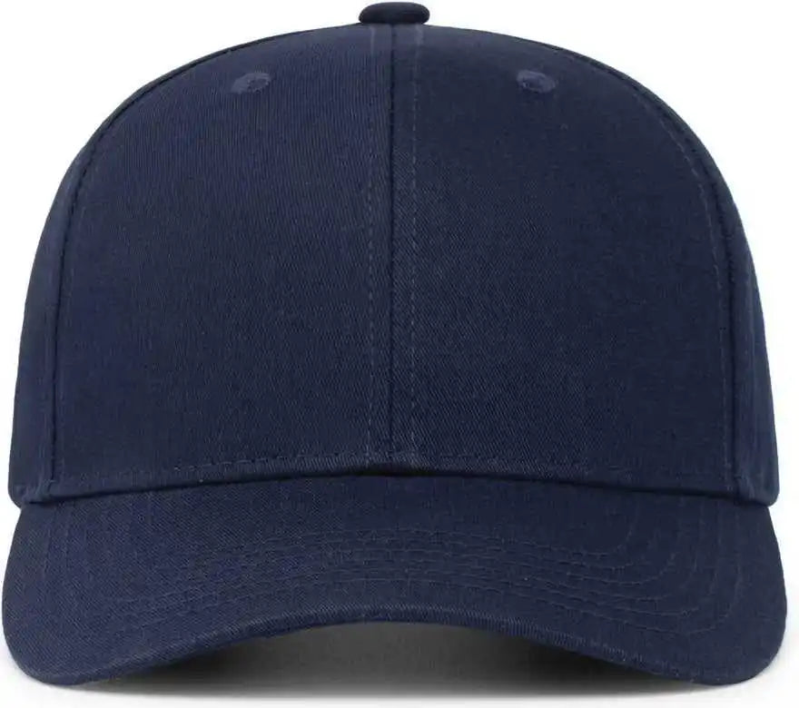 Pacific Headwear 101c Brushed Cotton Hook-and-loop Cap - Navy - 7’’ - 7 7/8’’