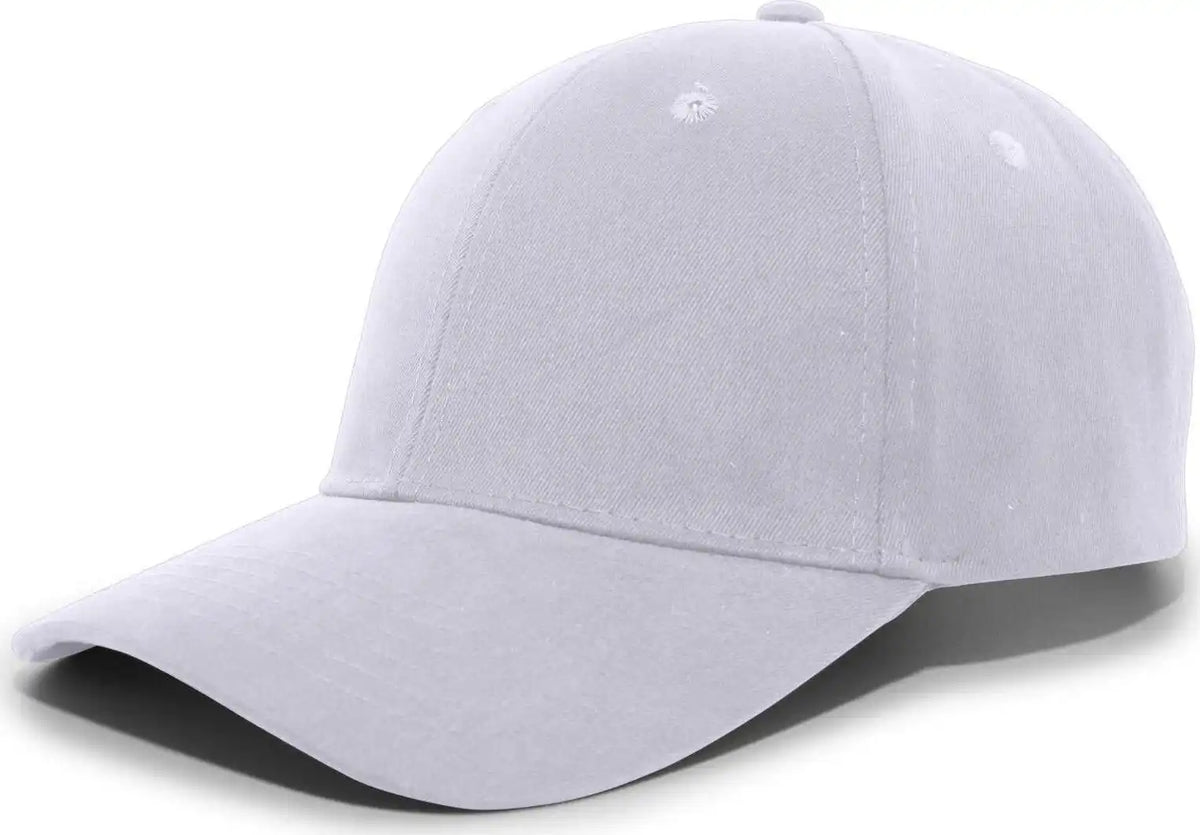 Pacific Headwear 101c Brushed Cotton Hook-and-loop Cap - Silver - Light Gray / 7’’ - 7 7/8’’