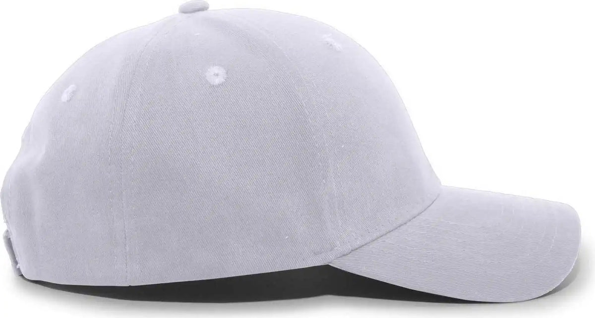 Pacific Headwear 101c Brushed Cotton Hook-and-loop Cap - Silver - Light Gray / 7’’ - 7 7/8’’