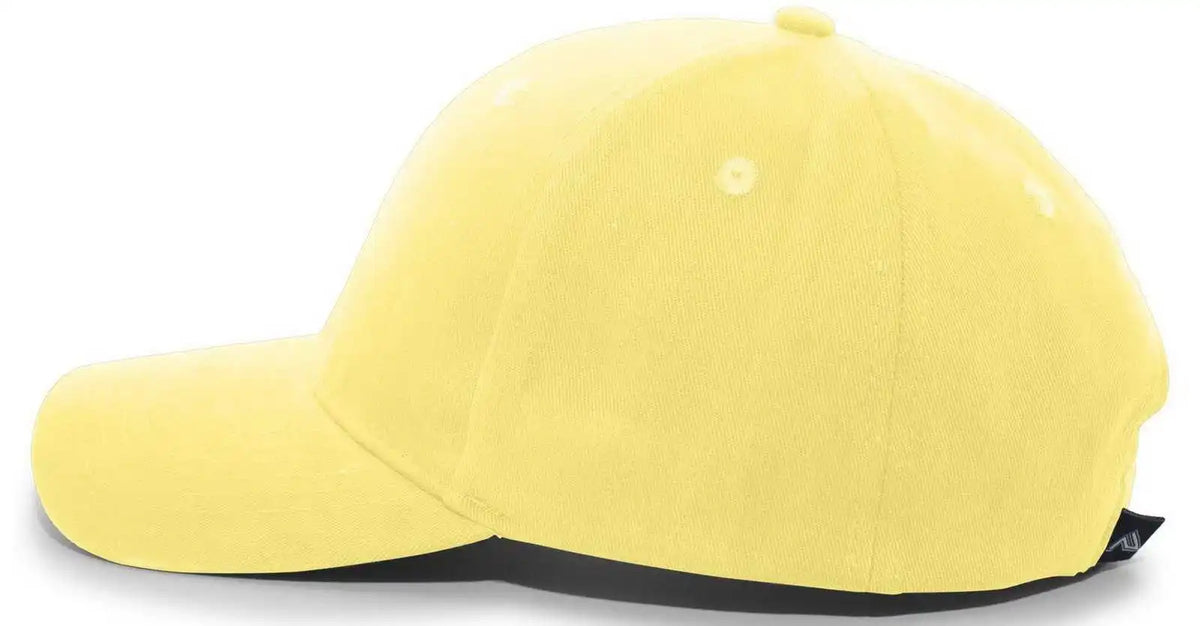 Pacific Headwear 101c Brushed Cotton Hook-and-loop Cap - Yellow - 7’’ - 7 7/8’’