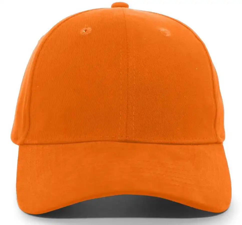 Pacific Headwear 101c Brushed Cotton Twill Hook-and-loop Adjustable Cap - Mango - 7’’ - 7 7/8’’