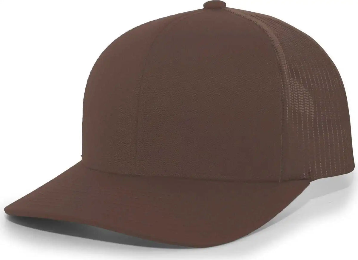 Pacific Headwear 104c Trucker Snapback Cap - Brown - 7’’ - 7 7/8’’