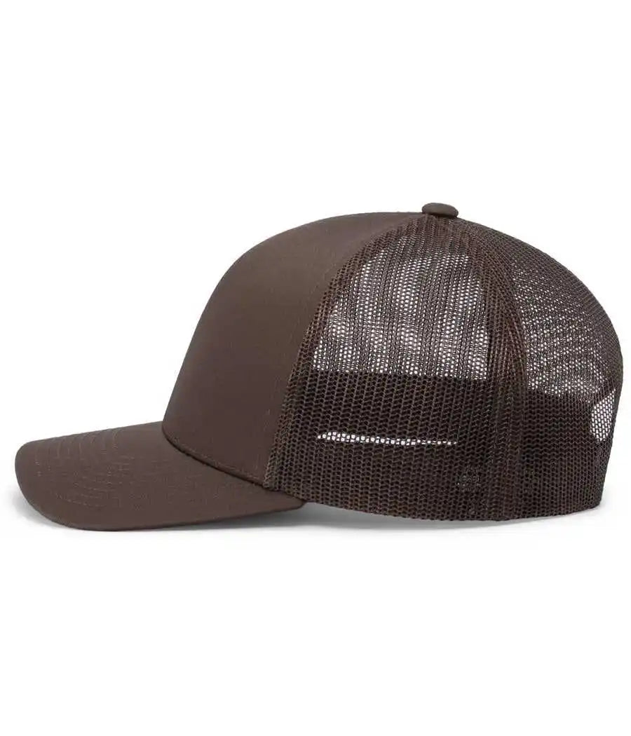 Pacific Headwear 104c Trucker Snapback Cap - Brown - 7’’ - 7 7/8’’