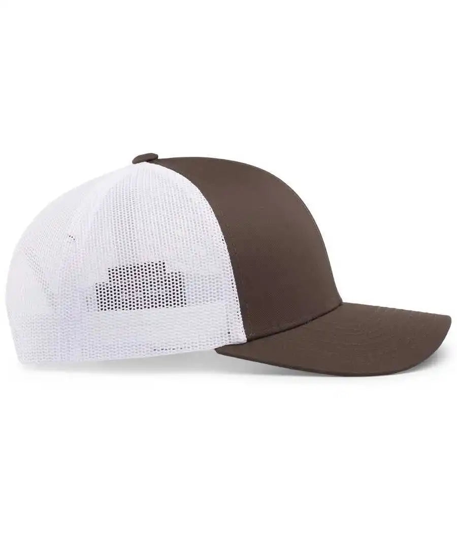 Pacific Headwear 104c Trucker Snapback Cap - Brown White - 7’’ - 7 7/8’’