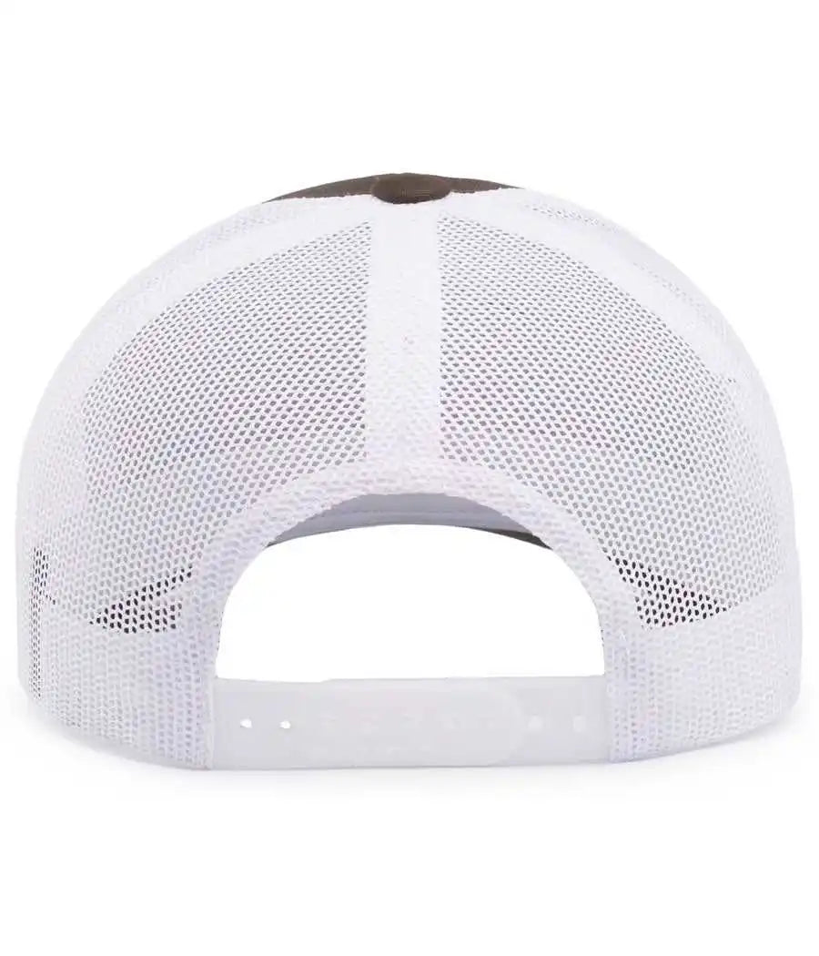 Pacific Headwear 104c Trucker Snapback Cap - Brown White - 7’’ - 7 7/8’’