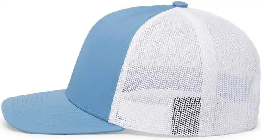 Pacific Headwear 104c Trucker Snapback Cap - Columbia Blue White - 7’’ - 7 7/8’’