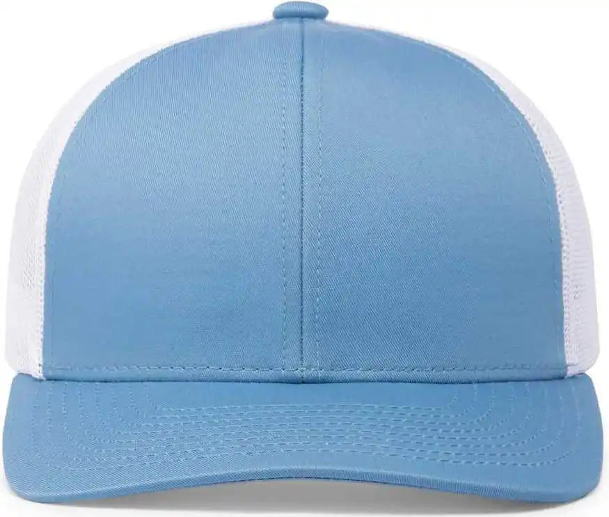 Pacific Headwear 104c Trucker Snapback Cap - Columbia Blue White - 7’’ - 7 7/8’’
