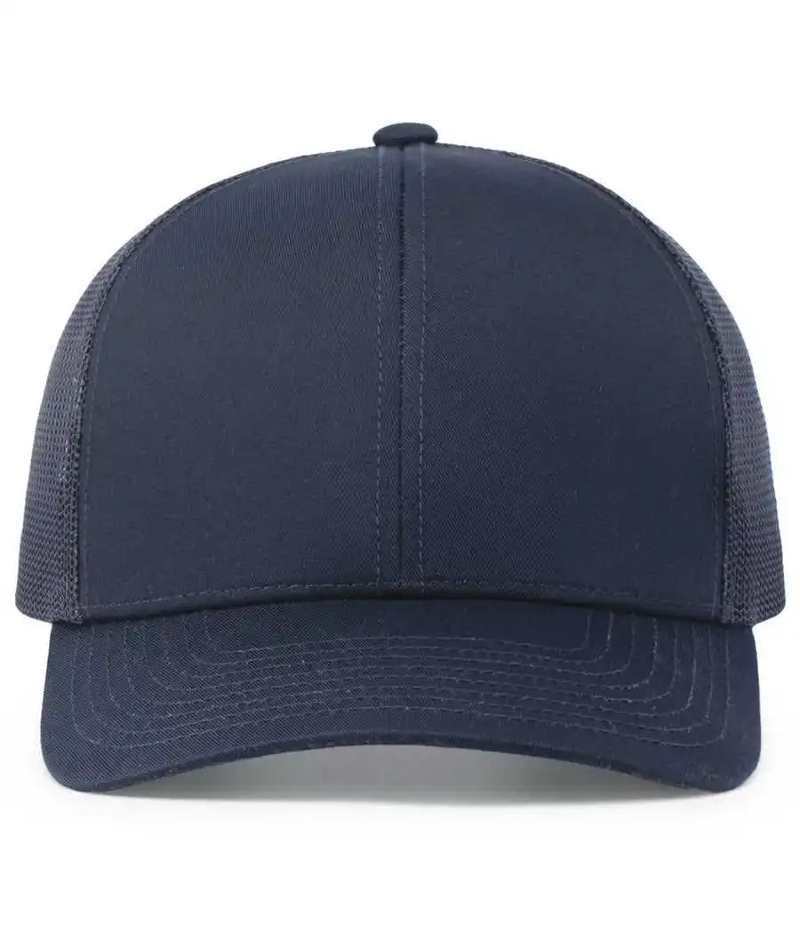 Pacific Headwear 104c Trucker Snapback Cap - Navy - Xs