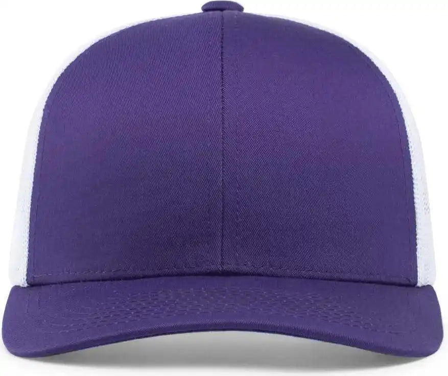 Pacific Headwear 104c Trucker Snapback Cap - Purple White - 7’’ - 7 7/8’’