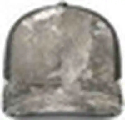 Pacific Headwear 107c Mossy Oak Trucker Snapback - Wakeform Gale Lt Charcoal - Dark Gray / 7’’ 7 7/8’’