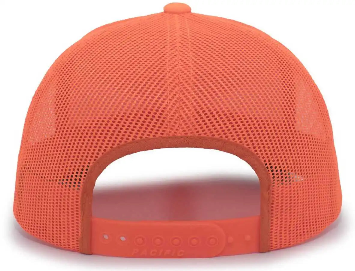 Pacific Headwear 108c Camo Trucker Snapback Cap - Break-up Country Blaze - Mossy Oak / 7’’ - 7 7/8’’