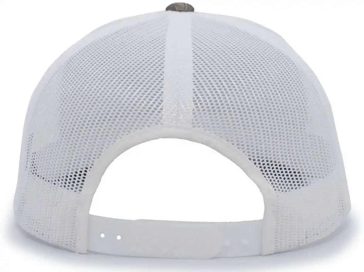 Pacific Headwear 108c Camo Trucker Snapback Cap - Break-up Country White - Mossy Oak / 7’’ - 7 7/8’’