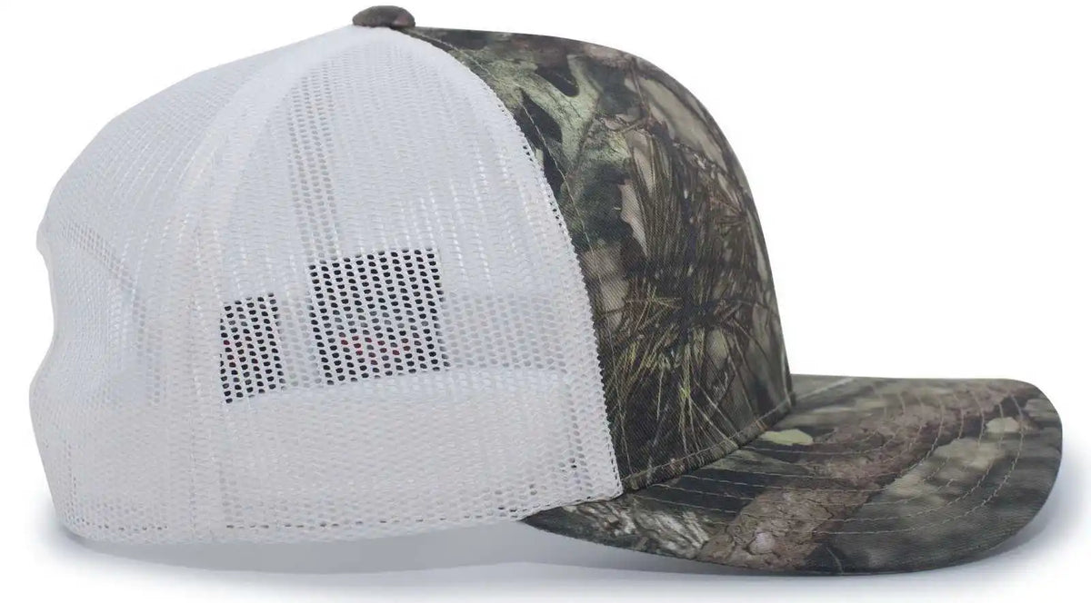 Pacific Headwear 108c Camo Trucker Snapback Cap - Break-up Country White - Mossy Oak / 7’’ - 7 7/8’’