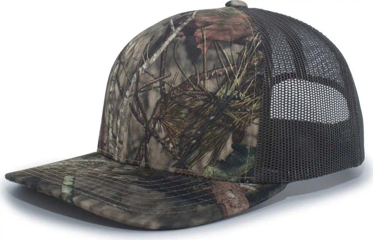 Pacific Headwear 108c Camo Trucker Snapback Cap - Break-up Country Chocolate - Mossy Oak / 7’’ - 7 7/8’’