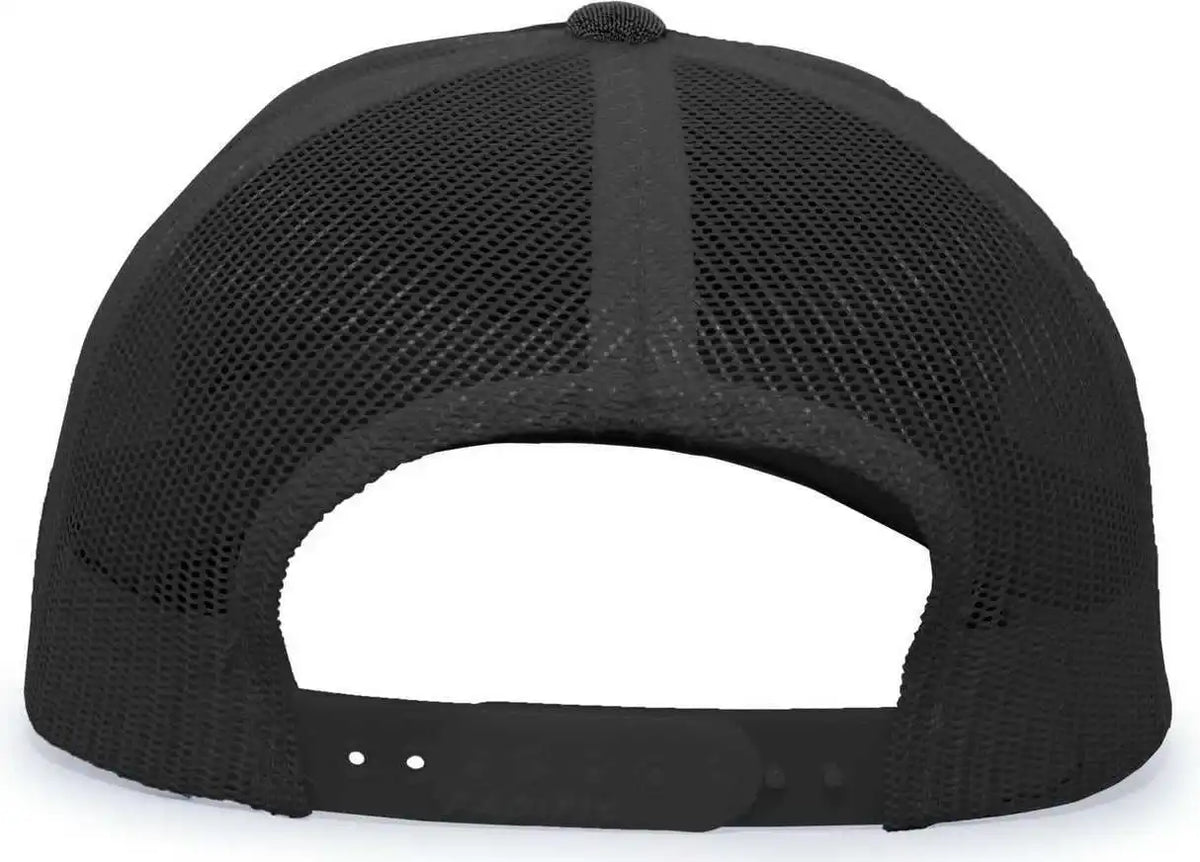 Pacific Headwear 110c Heather Trucker Snapback Cap - Black - 7’’ - 7 7/8’’