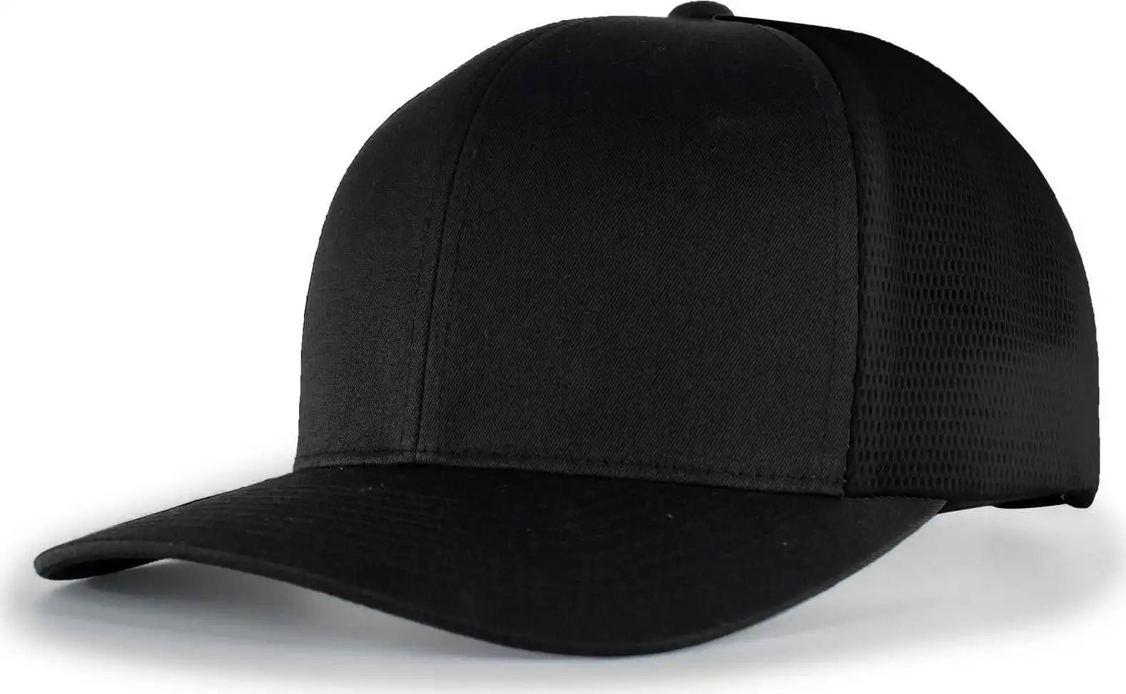 Pacific Headwear 110f Trucker Flexfit Snapback Cap - Black - 7’’ - 7 7/8’’