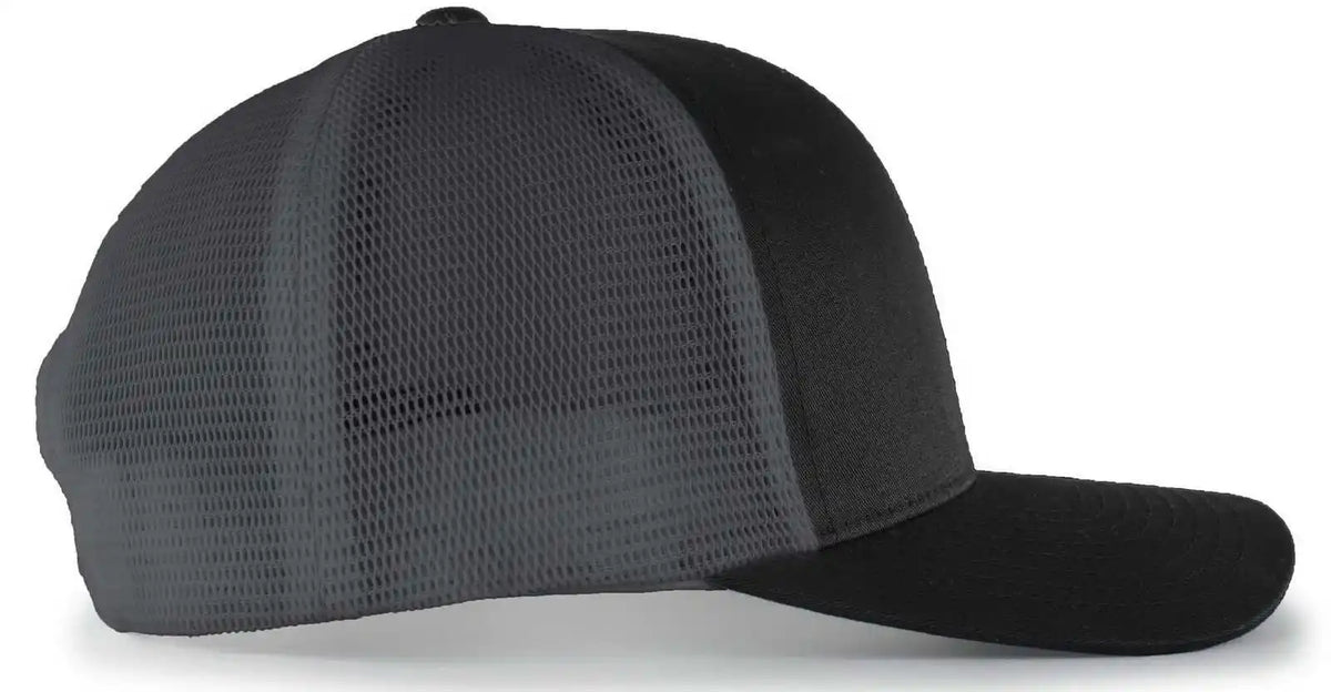 Pacific Headwear 110f Trucker Flexfit Snapback Cap - Black Graphite - Dark Gray / 7’’ - 7 7/8’’