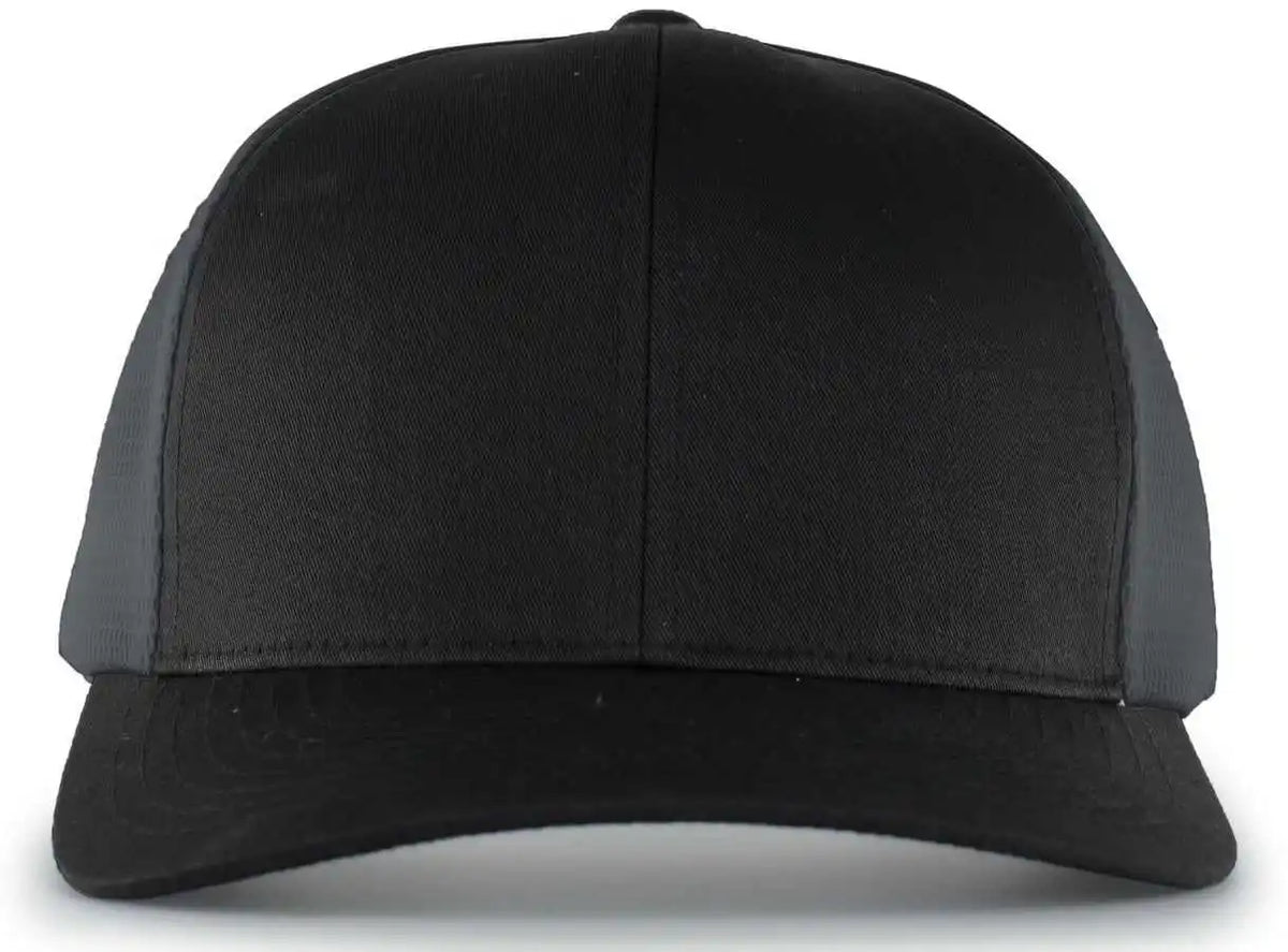 Pacific Headwear 110f Trucker Flexfit Snapback Cap - Black Graphite - Dark Gray / 7’’ - 7 7/8’’