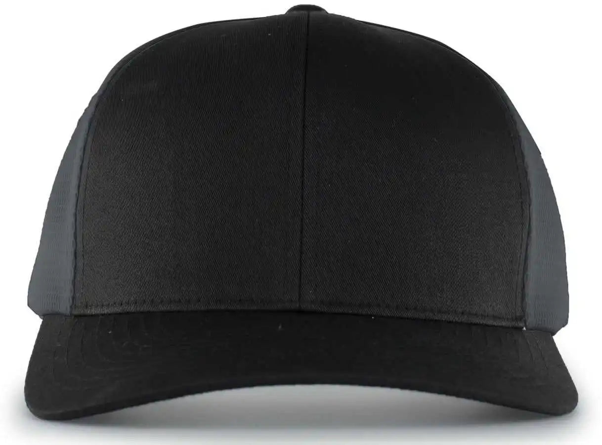 Pacific Headwear 110f Trucker Flexfit Snapback Cap - Black Graphite - Dark Gray / 7’’ - 7 7/8’’