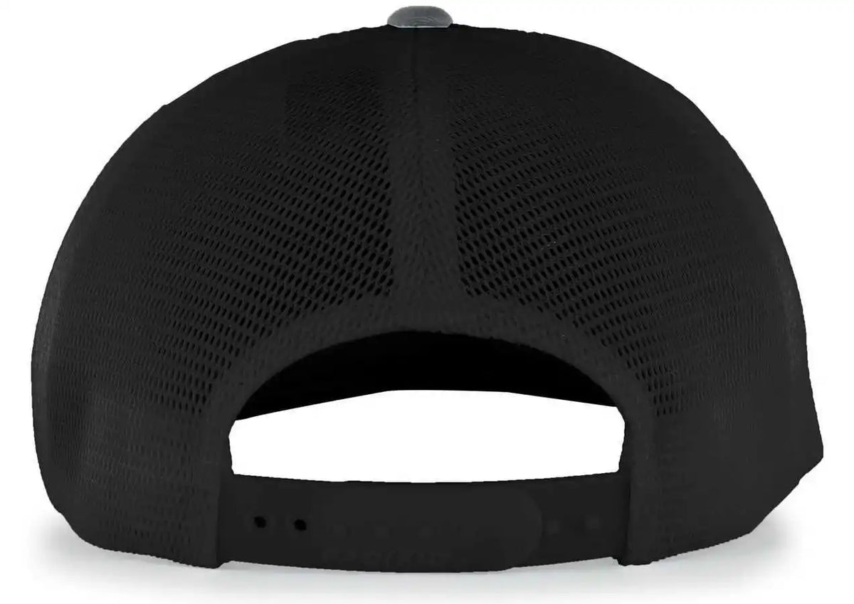 Pacific Headwear 110f Trucker Flexfit Snapback Cap - Graphite Black - Dark Gray / 7’’ - 7 7/8’’