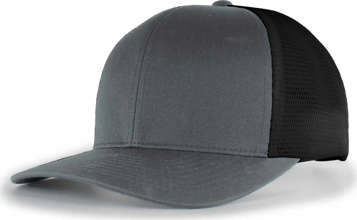 Pacific Headwear 110f Trucker Flexfit Snapback Cap - Graphite Black - Dark Gray / 7’’ - 7 7/8’’