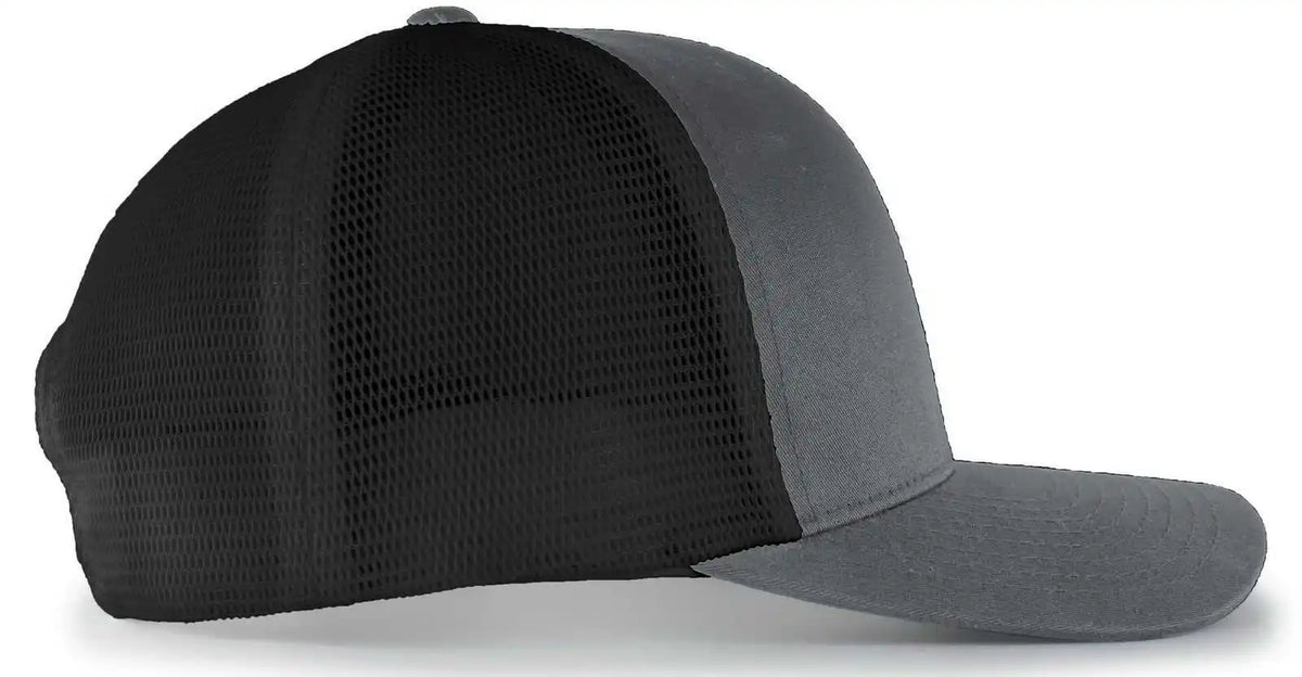 Pacific Headwear 110f Trucker Flexfit Snapback Cap - Graphite Black - Dark Gray / 7’’ - 7 7/8’’