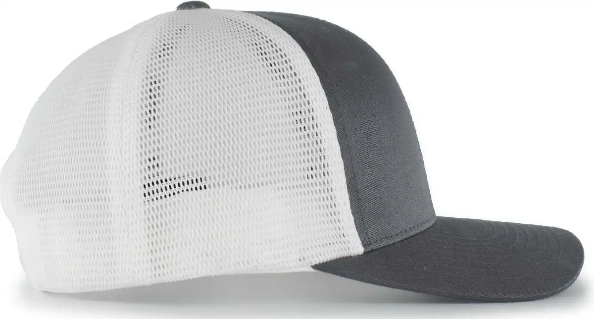 Pacific Headwear 110f Trucker Flexfit Snapback Cap - Graphite White - Dark Gray / 7’’ - 7 7/8’’