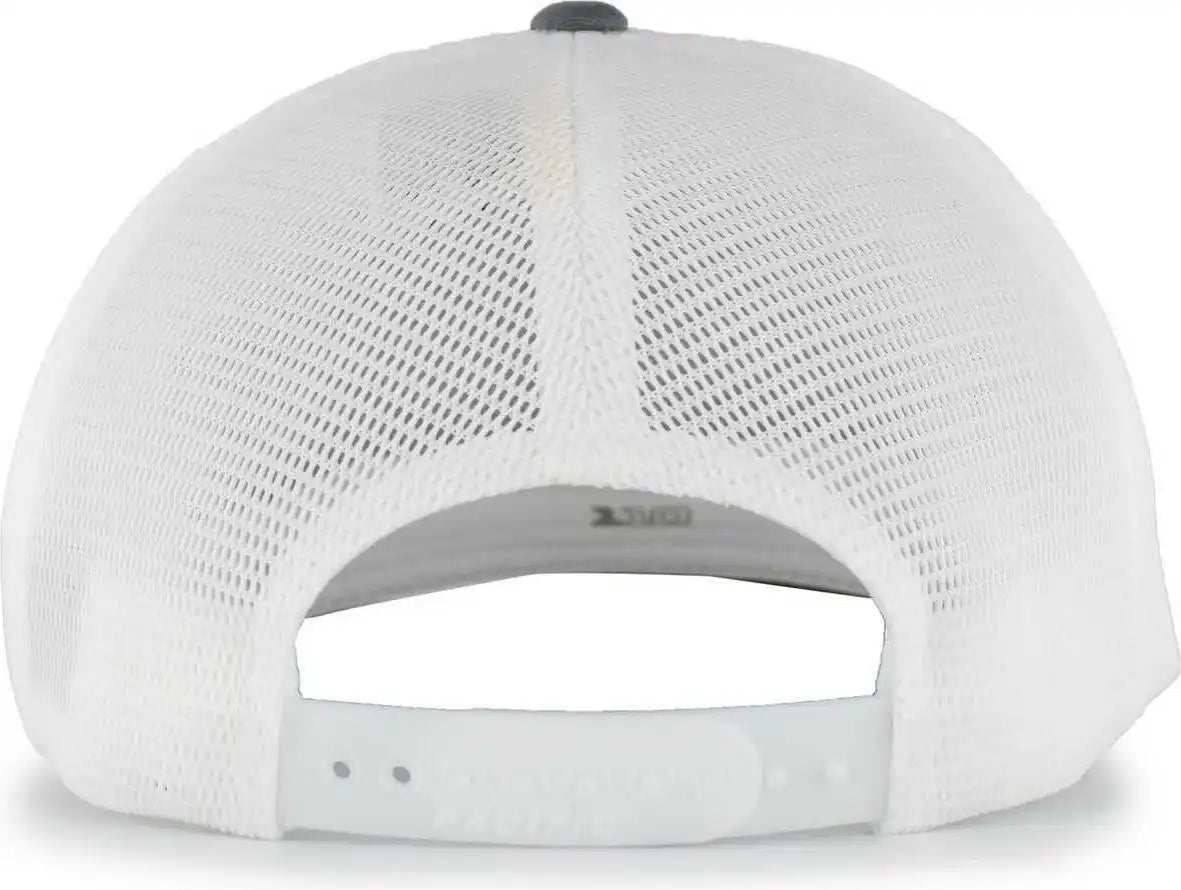 Pacific Headwear 110f Trucker Flexfit Snapback Cap - Graphite White - Dark Gray / 7’’ - 7 7/8’’