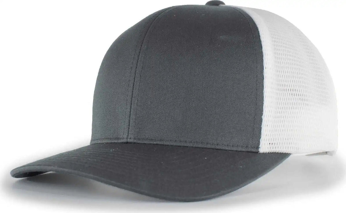 Pacific Headwear 110f Trucker Flexfit Snapback Cap - Graphite White - Dark Gray / 7’’ - 7 7/8’’