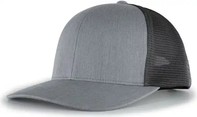 Pacific Headwear 110f Trucker Flexfit Snapback Cap - Heather Grey Lt Charcoal - 7’’ - 7 7/8’’