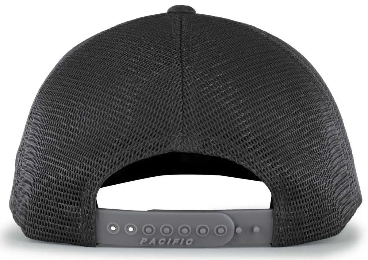 Pacific Headwear 110f Trucker Flexfit Snapback Cap - Light Charcoal - Dark Gray / 7’’ - 7 7/8’’