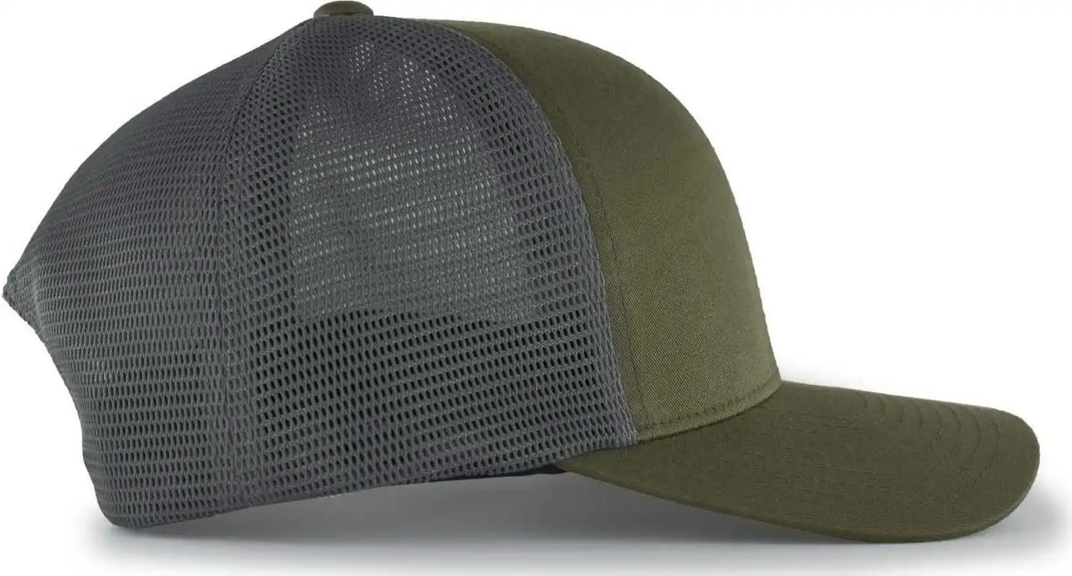 Pacific Headwear 110f Trucker Flexfit Snapback Cap - Moss Graphite - Dark Gray / 7’’ - 7 7/8’’