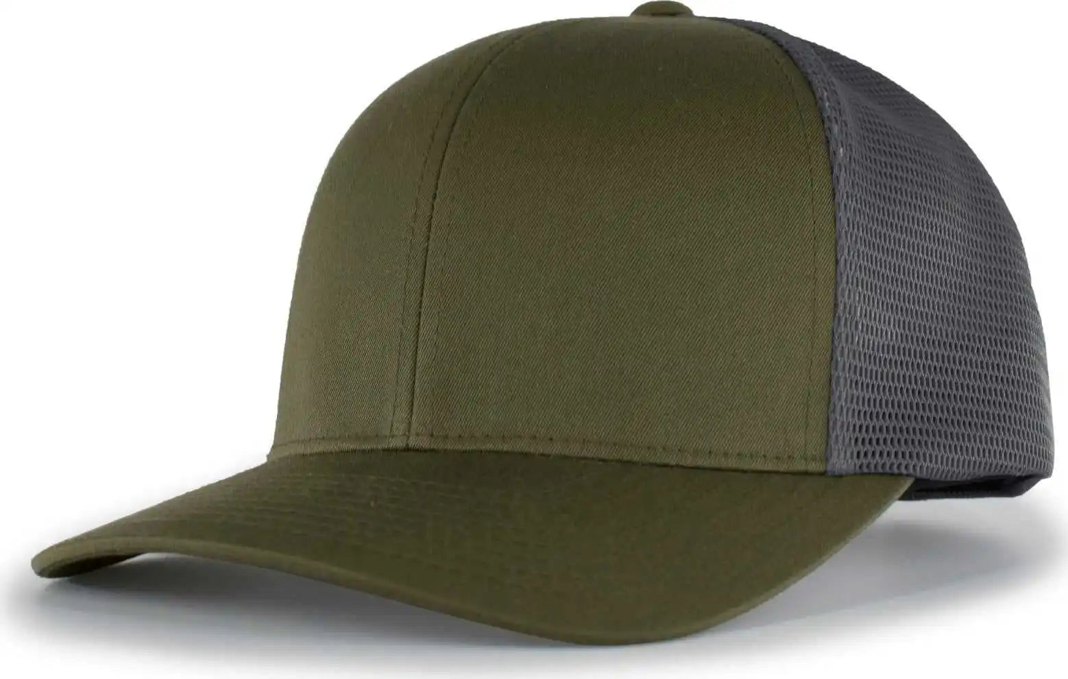 Pacific Headwear 110f Trucker Flexfit Snapback Cap - Moss Graphite - Dark Gray / 7’’ - 7 7/8’’