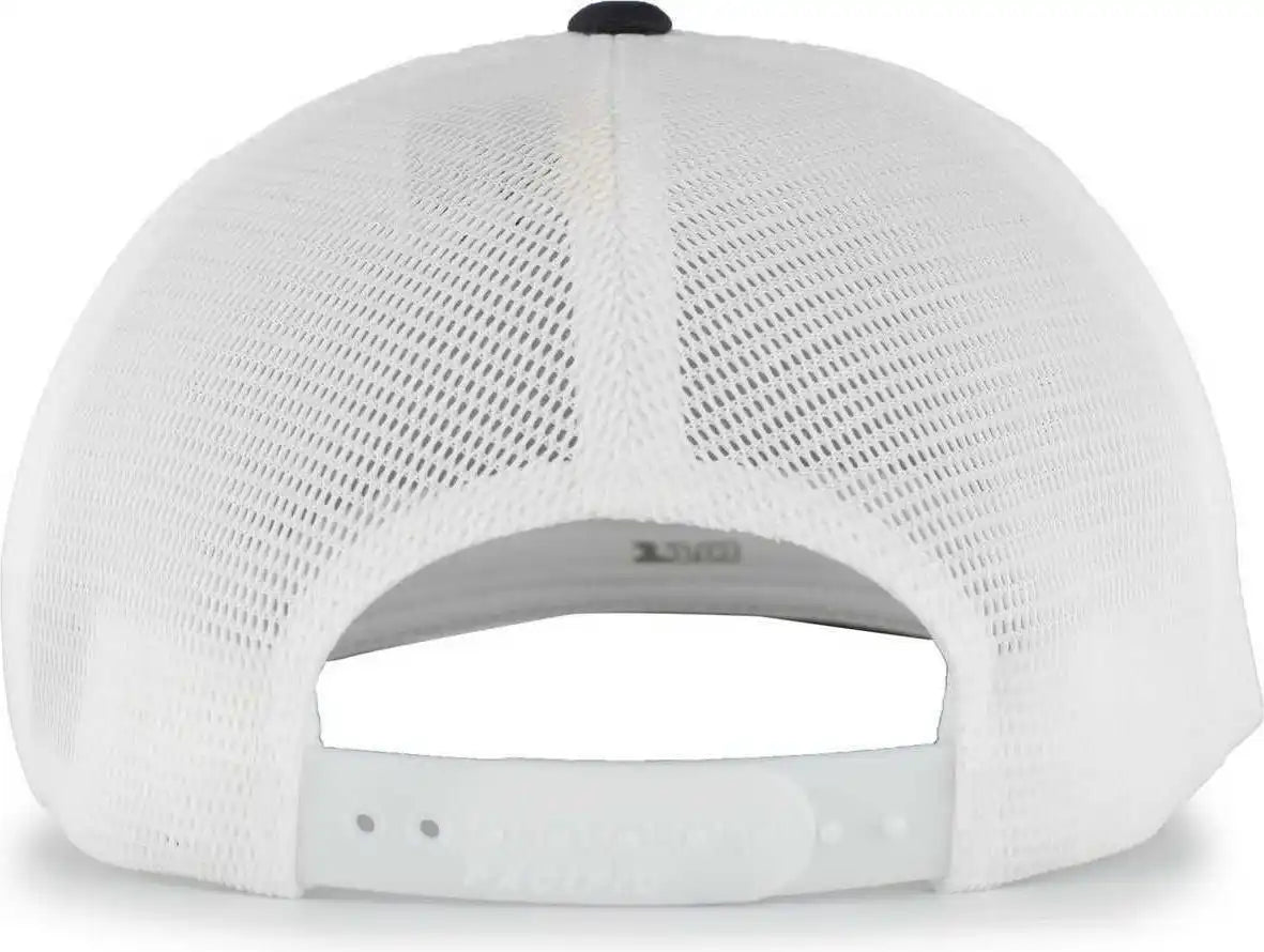 Pacific Headwear 110f Trucker Flexfit Snapback Cap - Navy White - 7’’ - 7 7/8’’