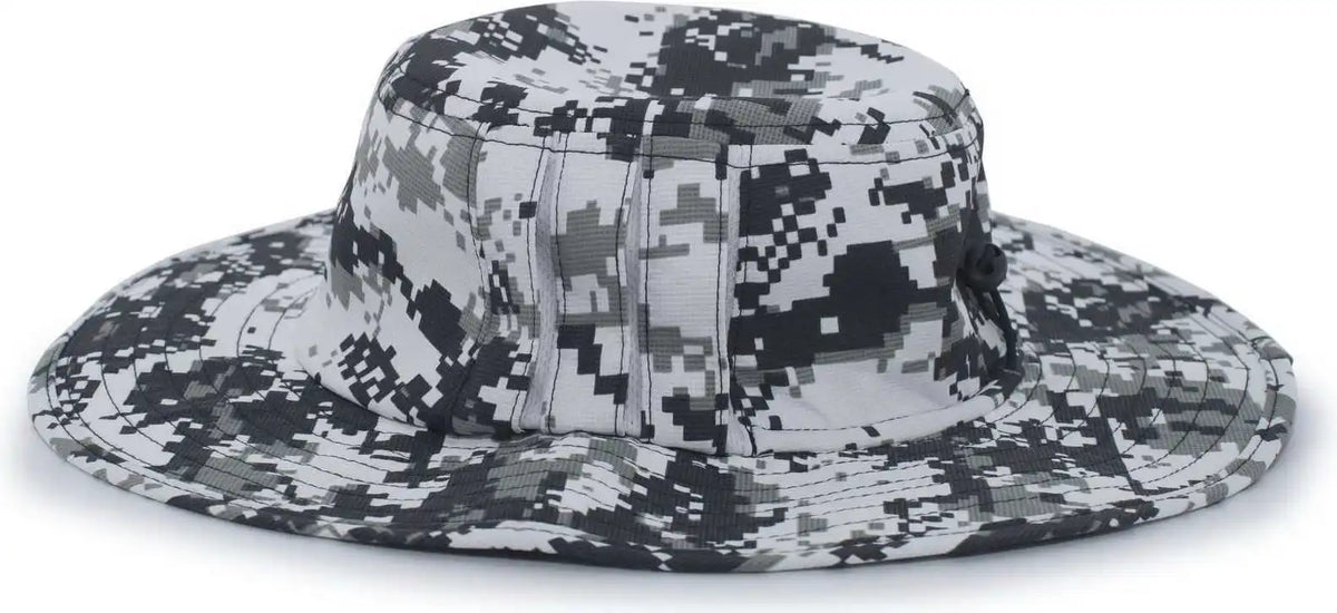 Pacific Headwear 1946 Manta Ray Boonie - Snow Digi Camo - White / 7’’ - 7 7/8’’