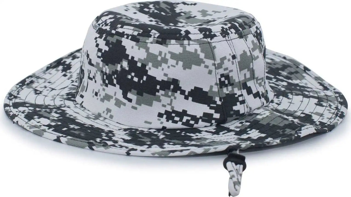 Pacific Headwear 1946 Manta Ray Boonie - Snow Digi Camo - White / 7’’ - 7 7/8’’