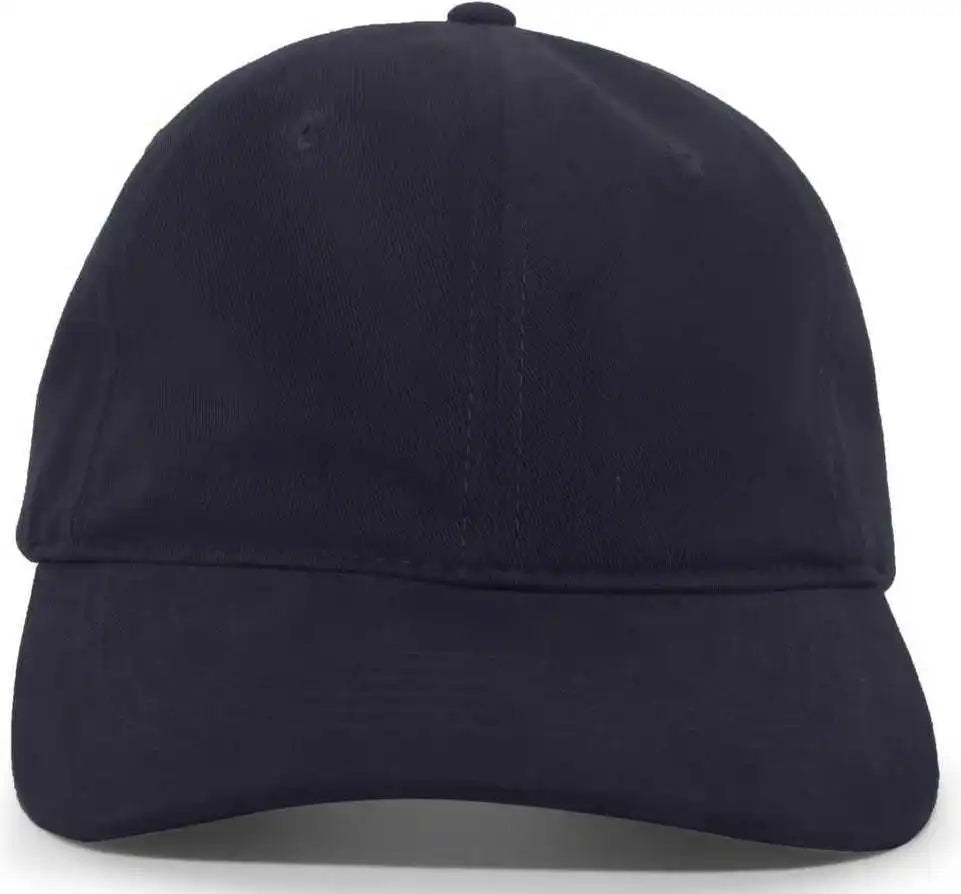 Pacific Headwear 201c Brushed Cotton Twill Buckle Back Cap - Navy - 7’’ - 7 7/8’’