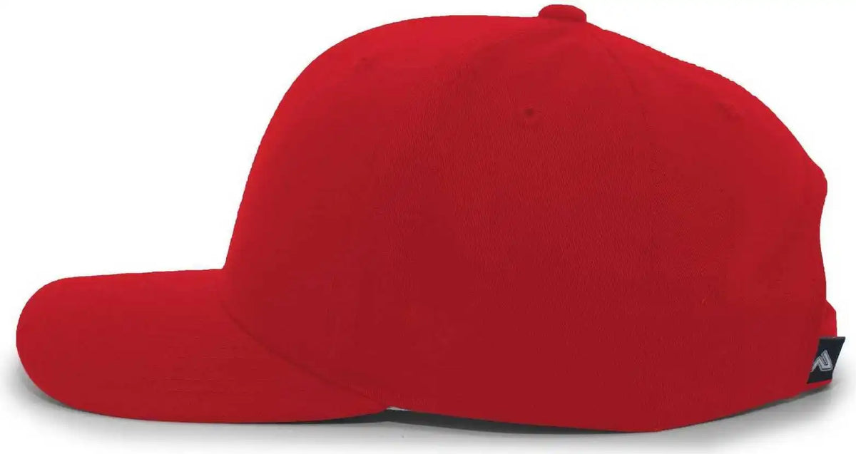 Pacific Headwear 302c Cotton Blend Hook-and-loop Cap - Cardinal