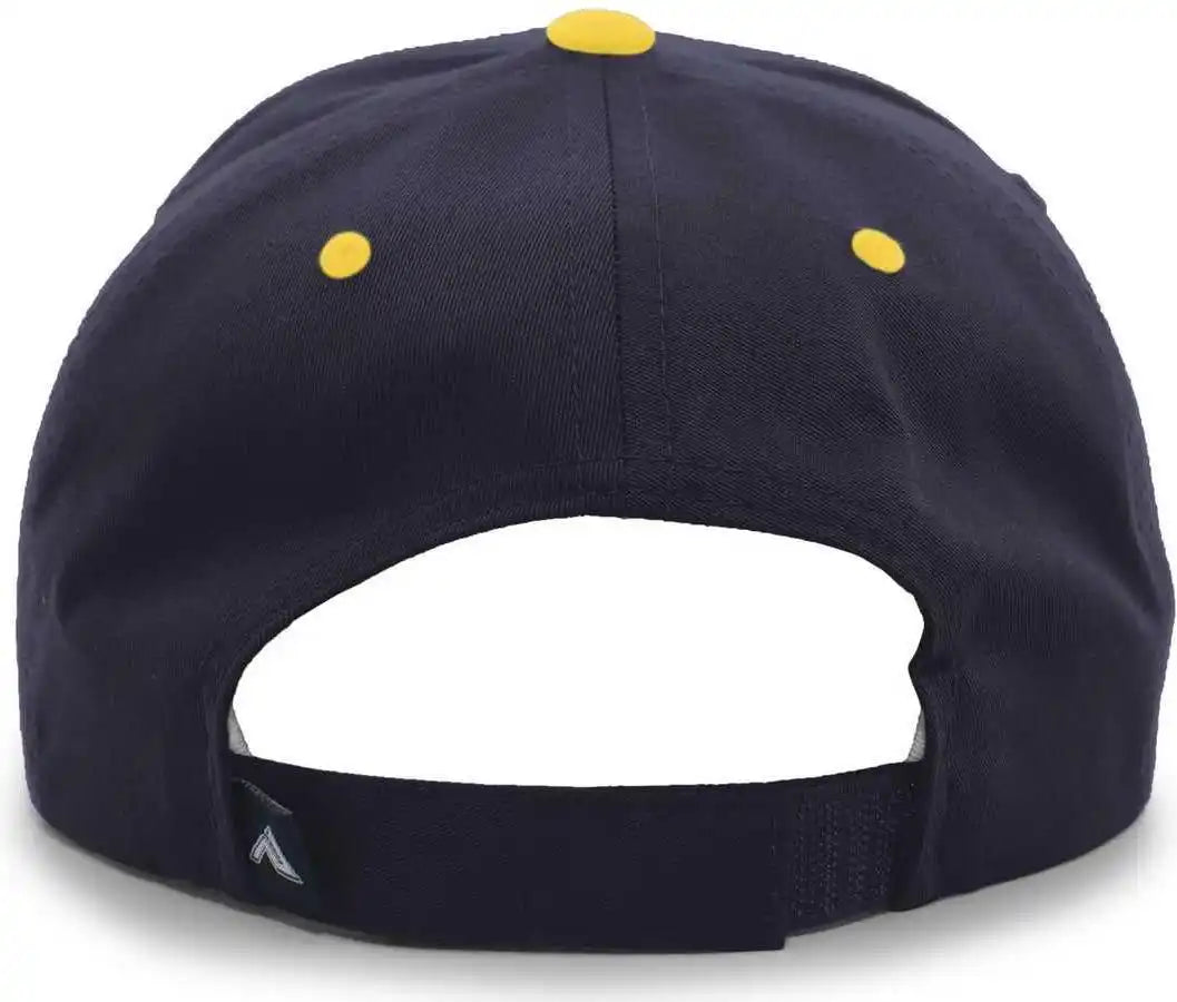 Pacific Headwear 302c Cotton Blend Hook-and-loop Cap - Navy Gold - 7’’ - 7 7/8’’