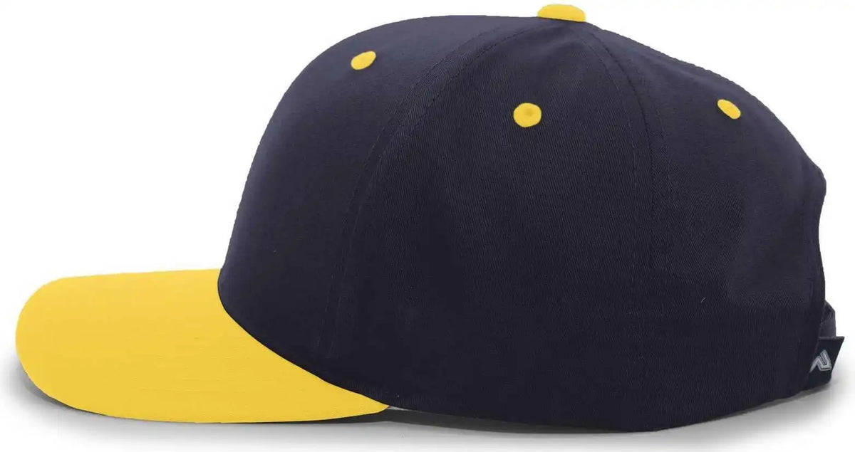 Pacific Headwear 302c Cotton Blend Hook-and-loop Cap - Navy Gold - 7’’ - 7 7/8’’