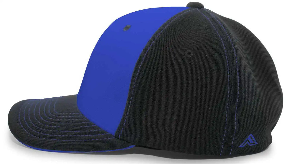 Pacific Headwear 398f M2 Performance Flexfit Cap - Black Royal