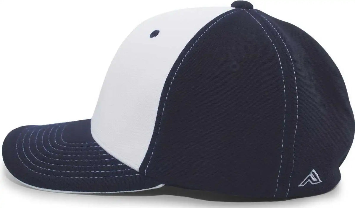 Pacific Headwear 398f M2 Performance Flexfit Cap - Navy White