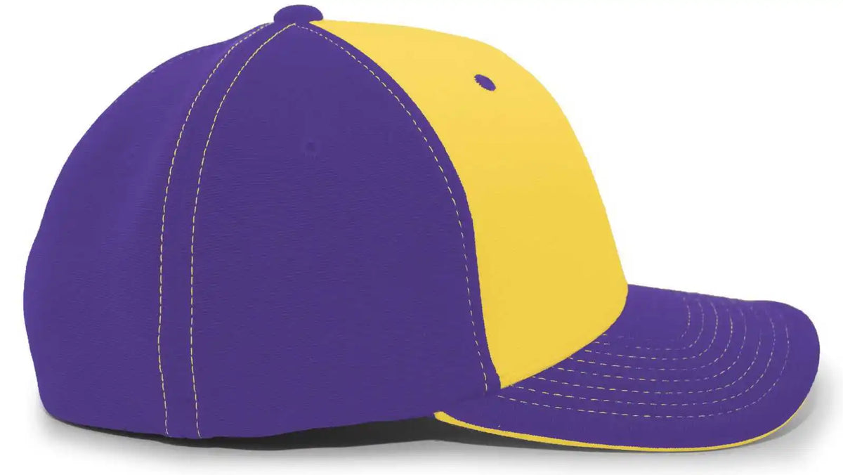 Pacific Headwear 398f M2 Performance Flexfit Cap - Purple Gold